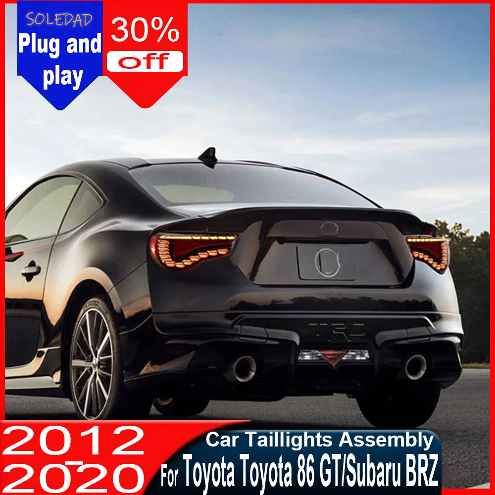

Car Tail Light for Toyota 86 GT Subaru BRZ 2012 2013 2014-2020 Tail Lights Assembly Plug and Play with Full LED Rear Taillights