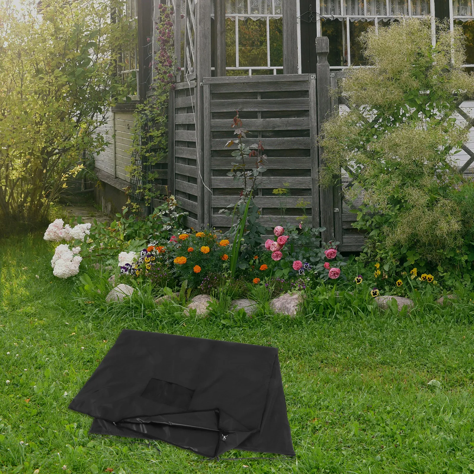 Heavy-Duty Oxford Cloth Lawn Tractor Leaf Collection Bag Large Capacity Waterproof Garden Tool Organizer for Yard Waste Pickup
