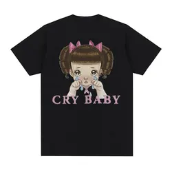 Melanie Martinez cry baby cartoon Graphic T Shirt Men Women's Cute Retro Harajuku Fashion t-shirts 100% Cotton Oversized T-Shirt