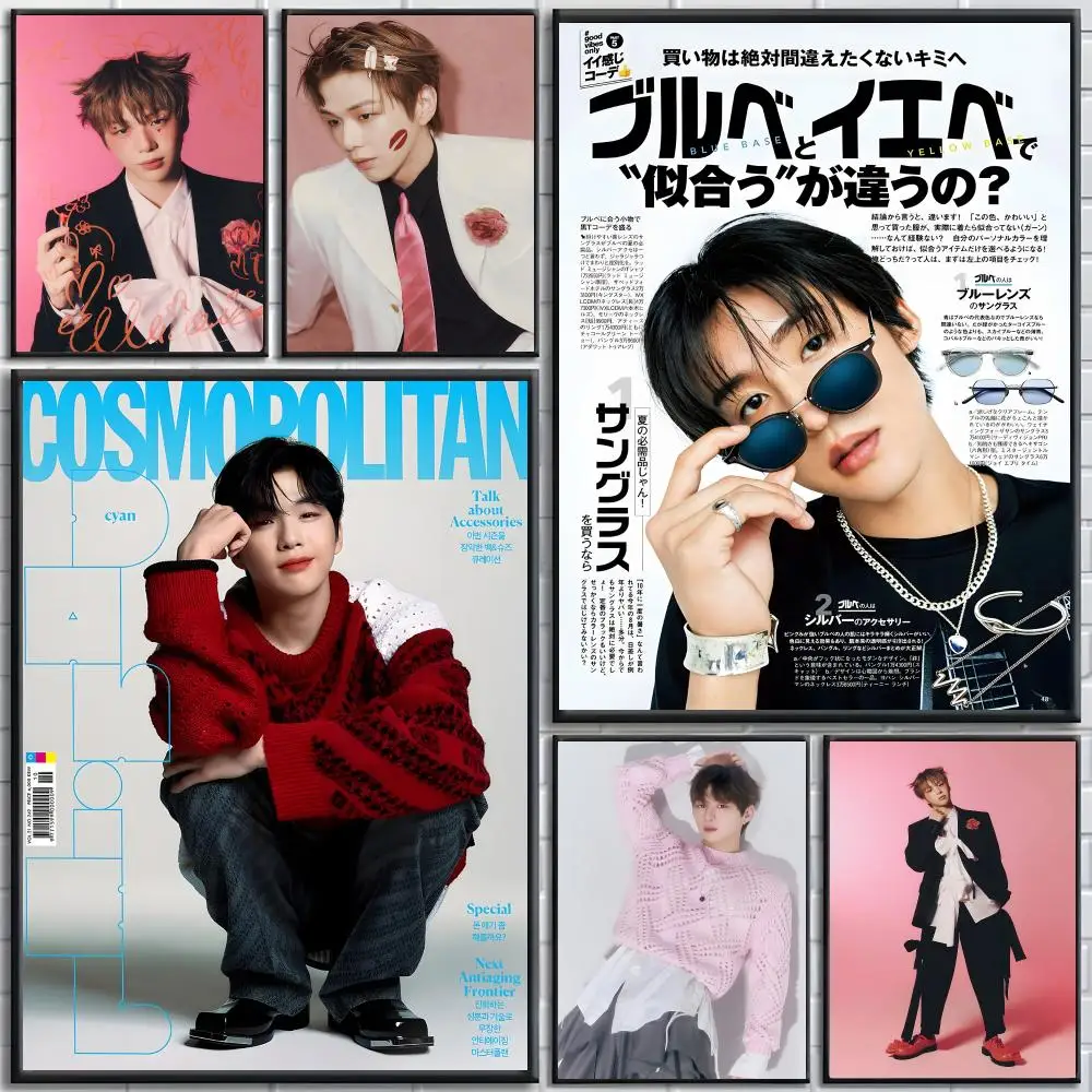 Singer Kang Daniel Poster poster Self-adhesive wall stickers, suitable for room decoration, high-quality printing.