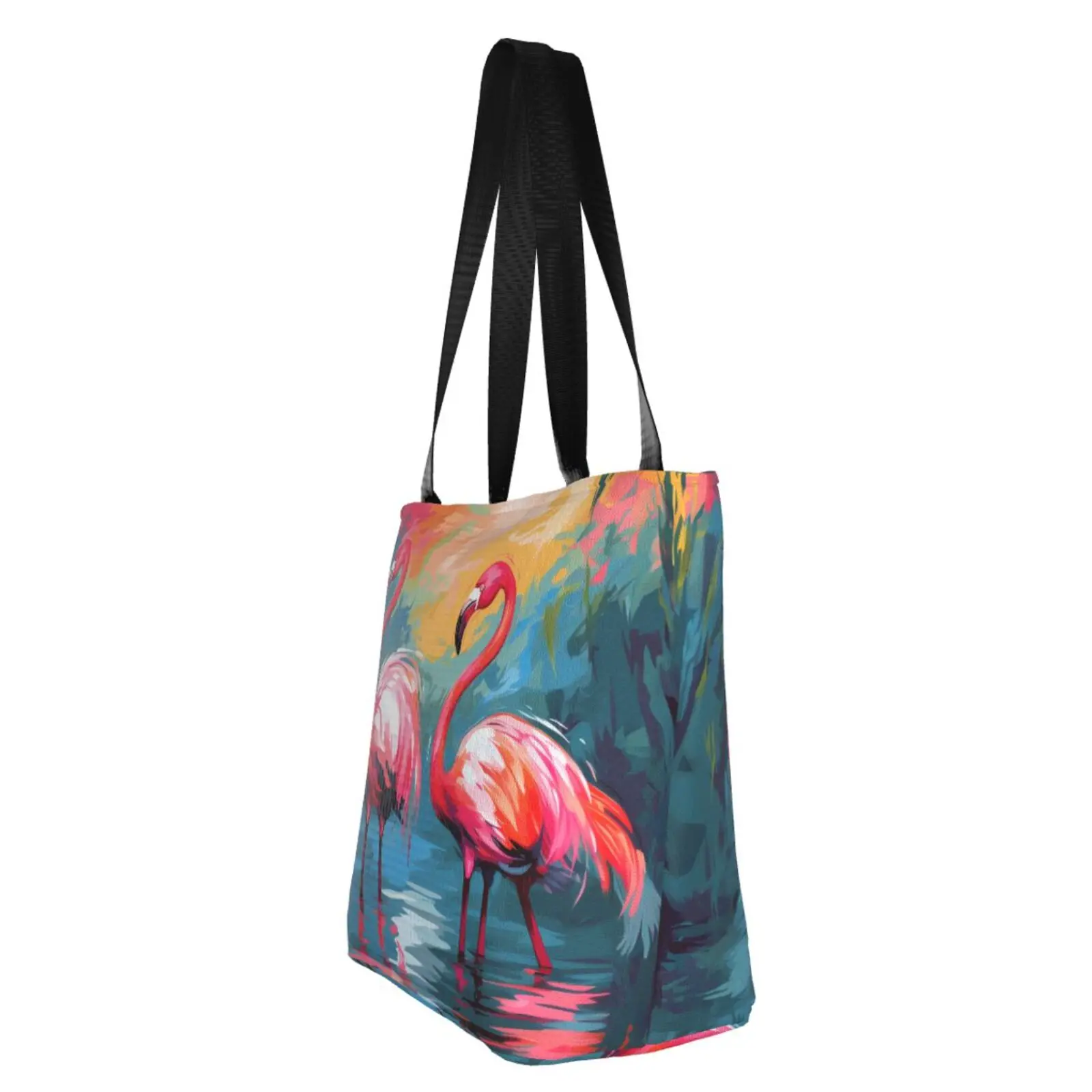 Flamingos Tote Bag Shoulder Bag Handbag Reusable Shopping Travel Grocery Bag Tote Gifts for Women