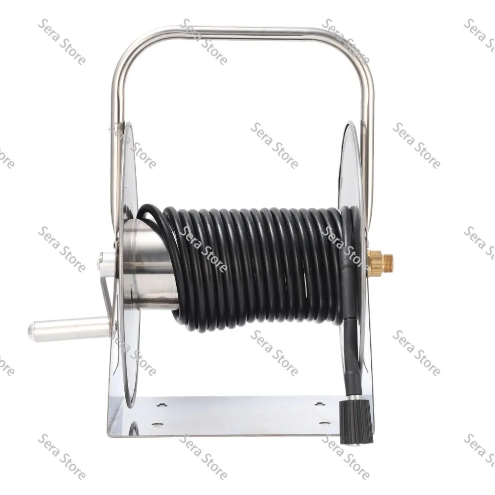 Stainless Steel Water Pipe Storage Rack, Watering Flowers, Car Wash, Water Gun Water Pipe Package, Outdoor