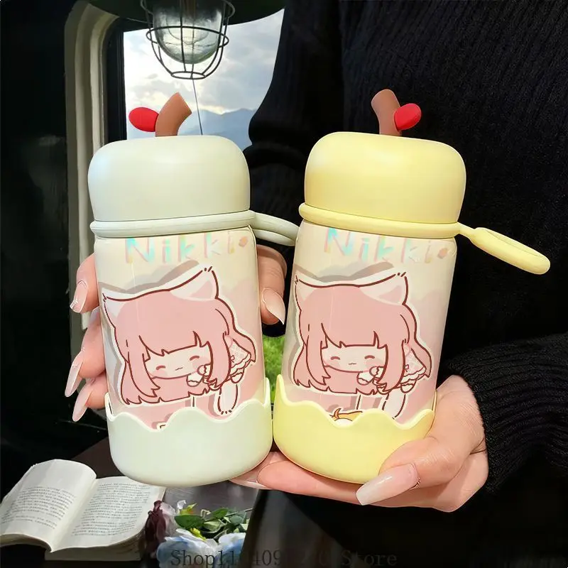 لانهائي نيكي أنيمي تأثيري كوب قارورة عازلة 316 الفولاذ المقاوم للصدأ مع حلقة رفع جيب كوب ماء التميمة طالب المشجعين هدية #3