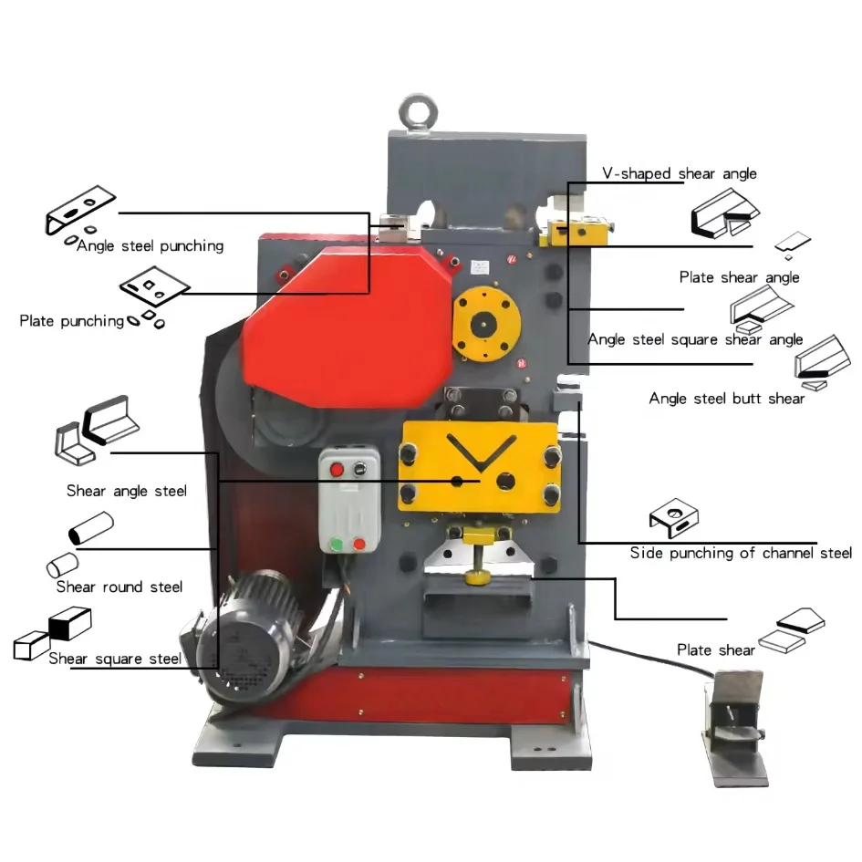 Multifunctional ironworking punch shearing machine Combined punching and shearing machine
