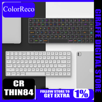 Colorreco Thin84 Mechanical Keyboard Dual-mode Connection Thin and Convenient Aluminum Alloy Material Gaming Office Keyboard