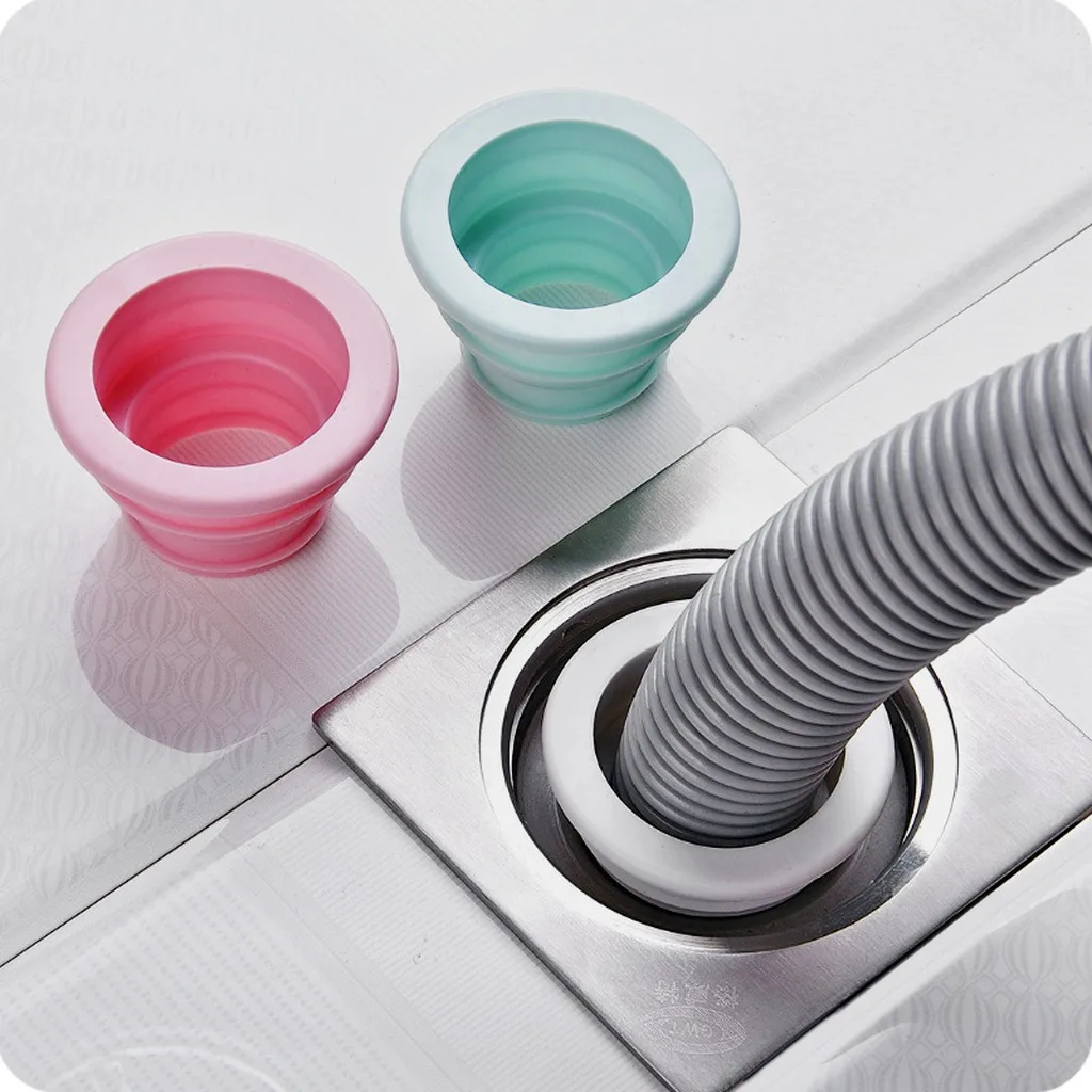 Silicone Sewer Drain Seal Ring, Anti-Odor Anti-Blocking Insect Proof Drain Gasket For Kitchen Bathroom Washing Machine Pipes