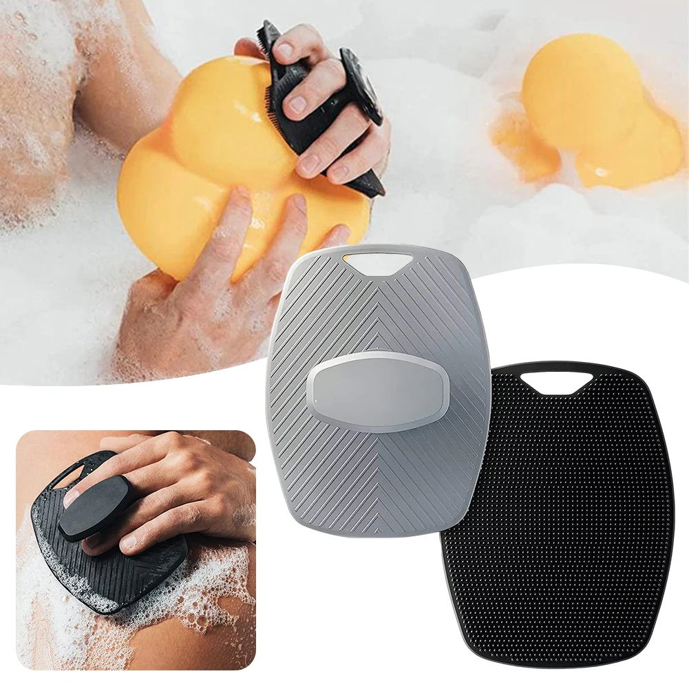 Weiches Silikonkörper -Schrubbe Duschpinsel sanftes Peeling Körperreinigungsbürste wiederverwendbares Silikondusche zum Baden