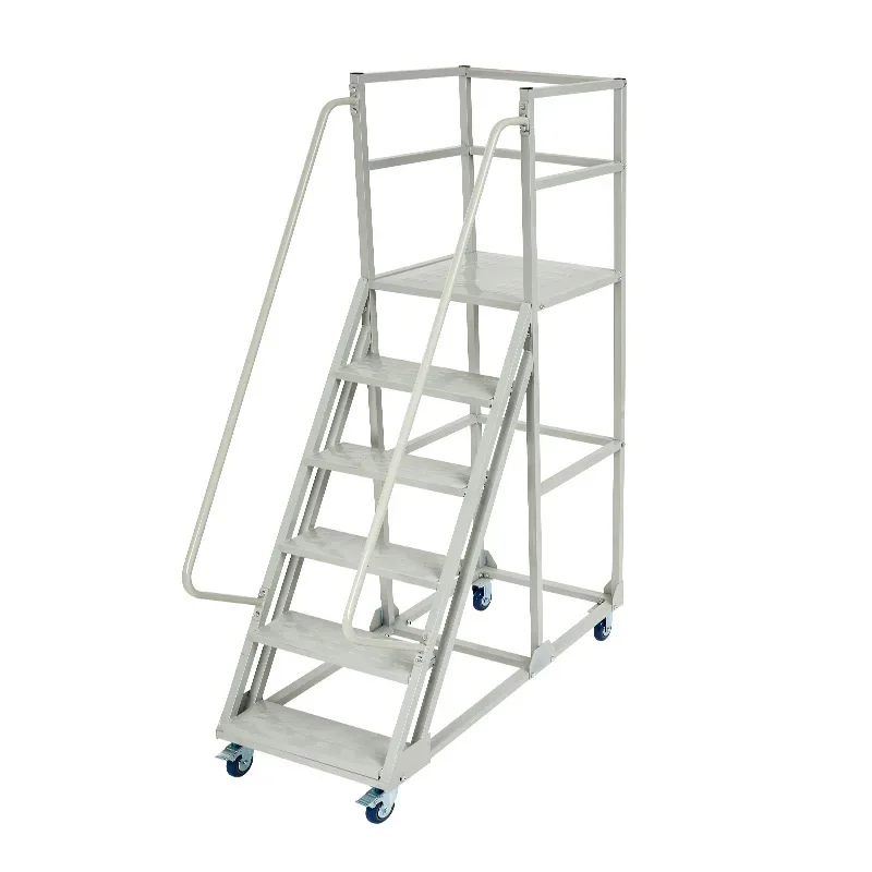 

Warehouse climbing ladder safety protection