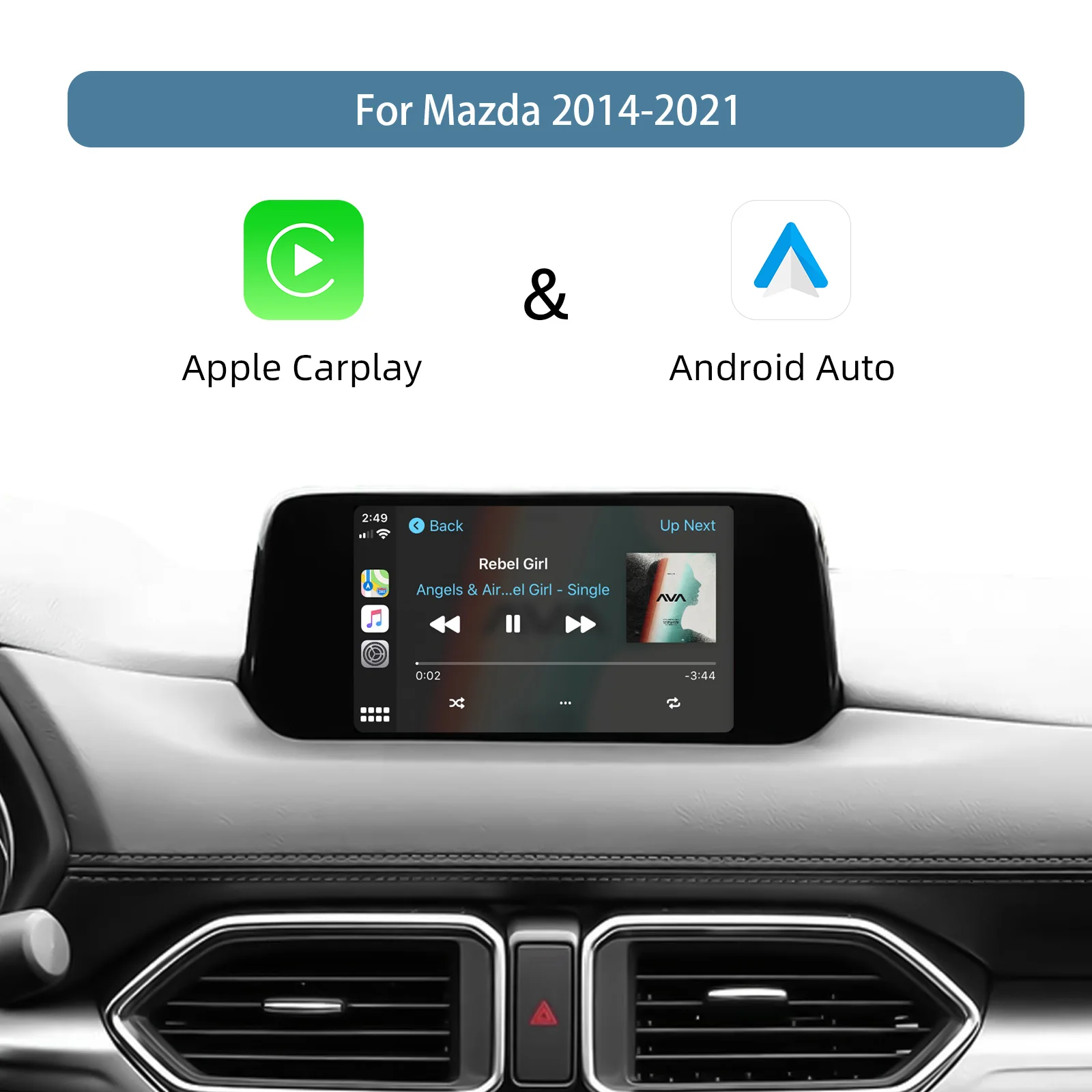 

EzoneTronics OEM-концентратор, модернизированный комплект для системы подключения MZD, совместимый с Mazda 2/3/6/CX3/CX5/CX9/подходит для Carplay и Android Auto