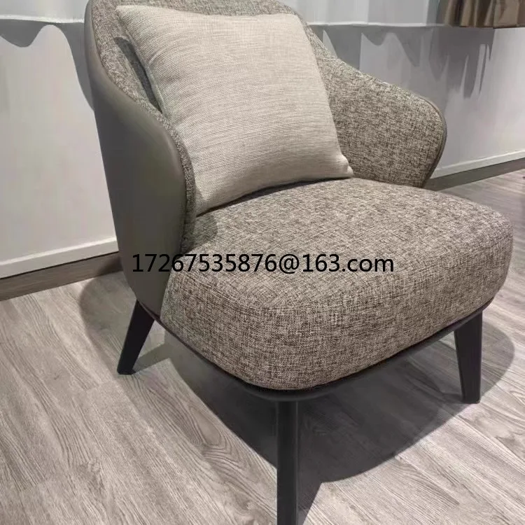 

Balcony Single Chair Italian Minimalist Living Room Personalized Single Sofa Crab Chair Reception Leisure Chair