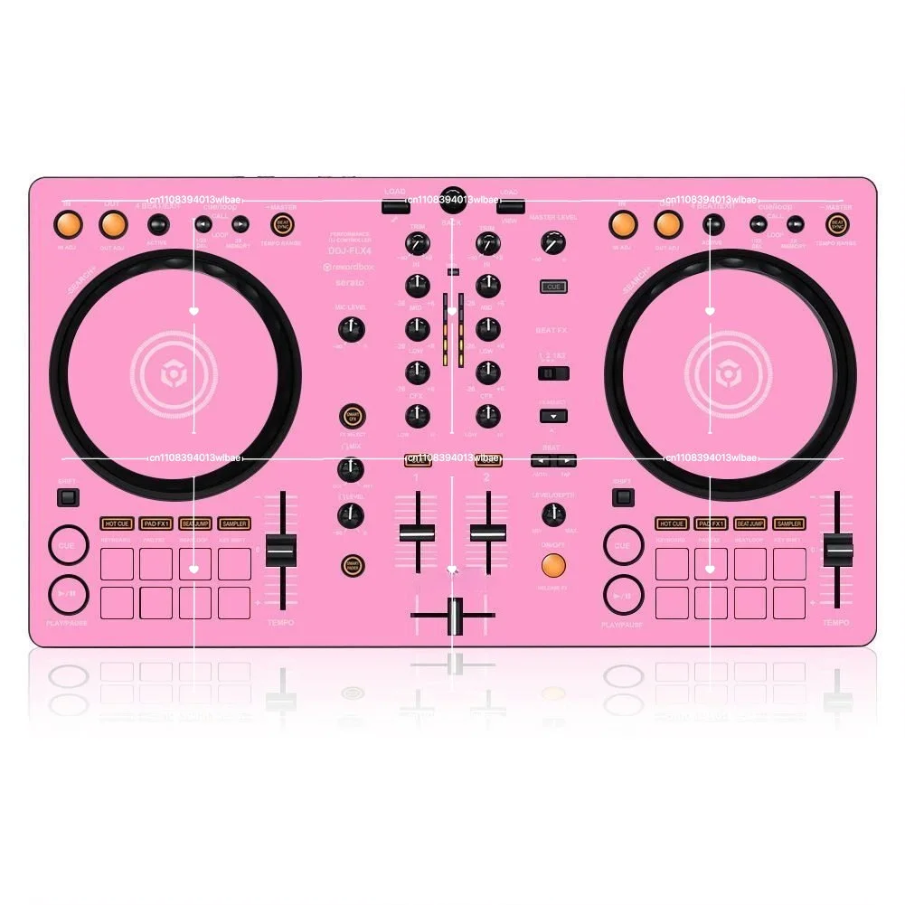 DDJ-FLX4 Film All-in-one Machine Flx4 Controller Disc Player Ddjflx4 Sticker White Pink Optional