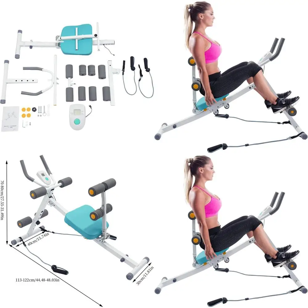 

Складная скамья для пресса с LED-экраном, тренажер для пресса, складная скамья для упражнений на пресс, полный комплект