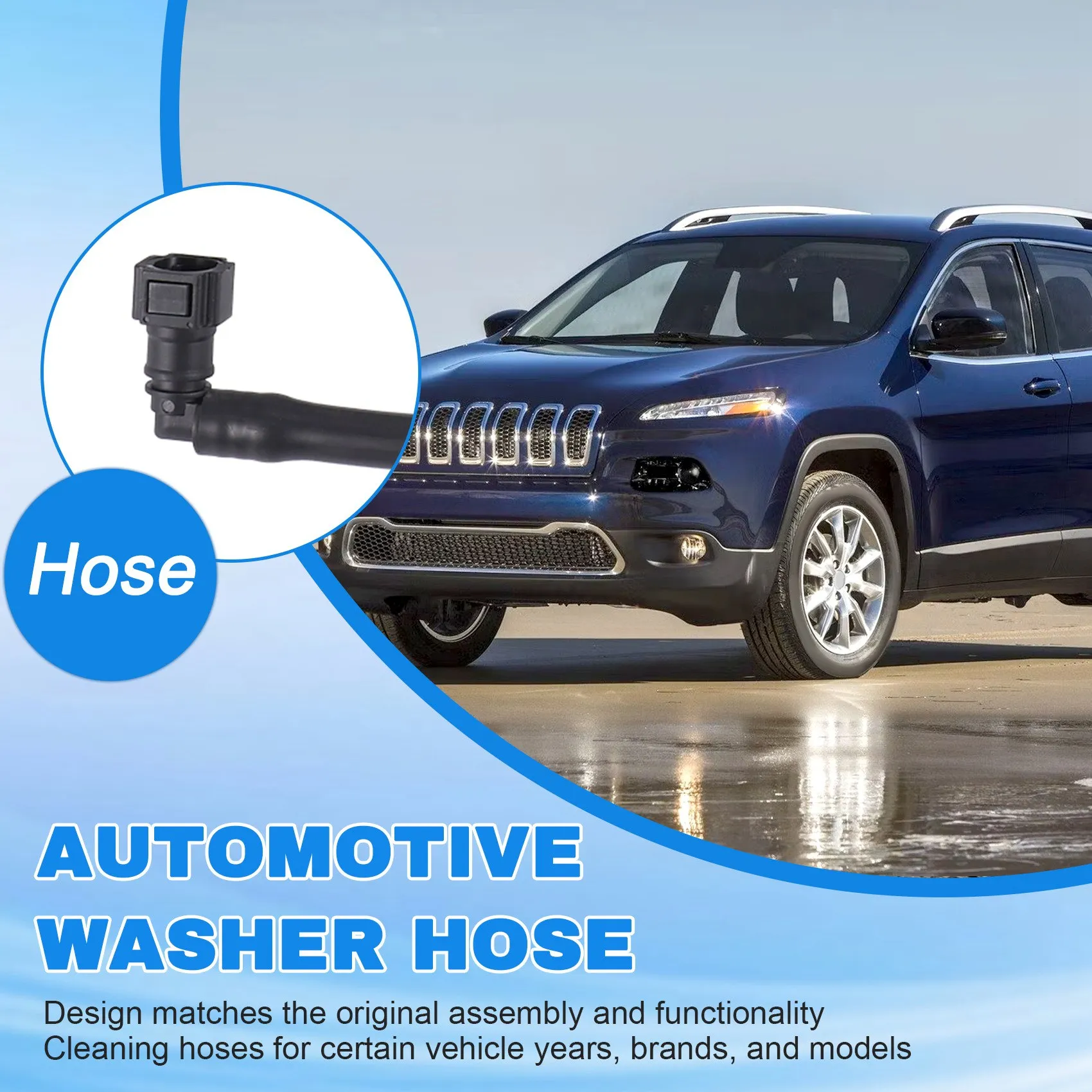 

Headlight Head Lamp Washer Hose Pipe Line 68188661AB For Jeep Grand Cherokee 2014-2018