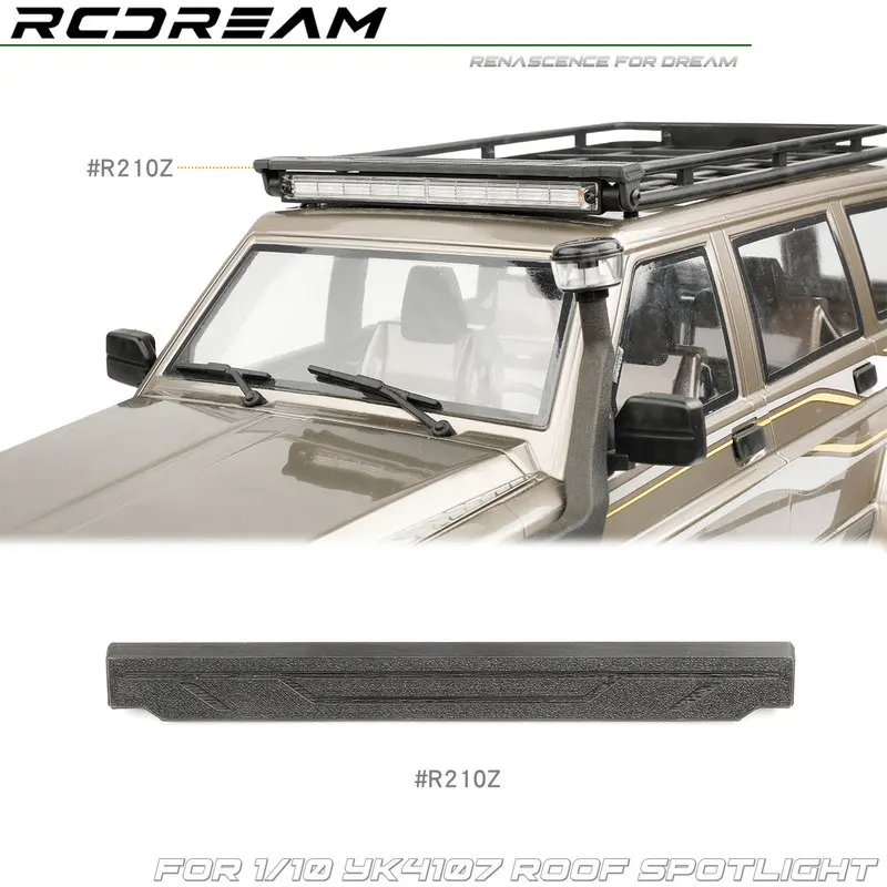 RCDream YK4107 Roof Light Cover Guard Protector Shield Armor for Patrol Y60 Hard Body RC Crawler Upgrade Parts