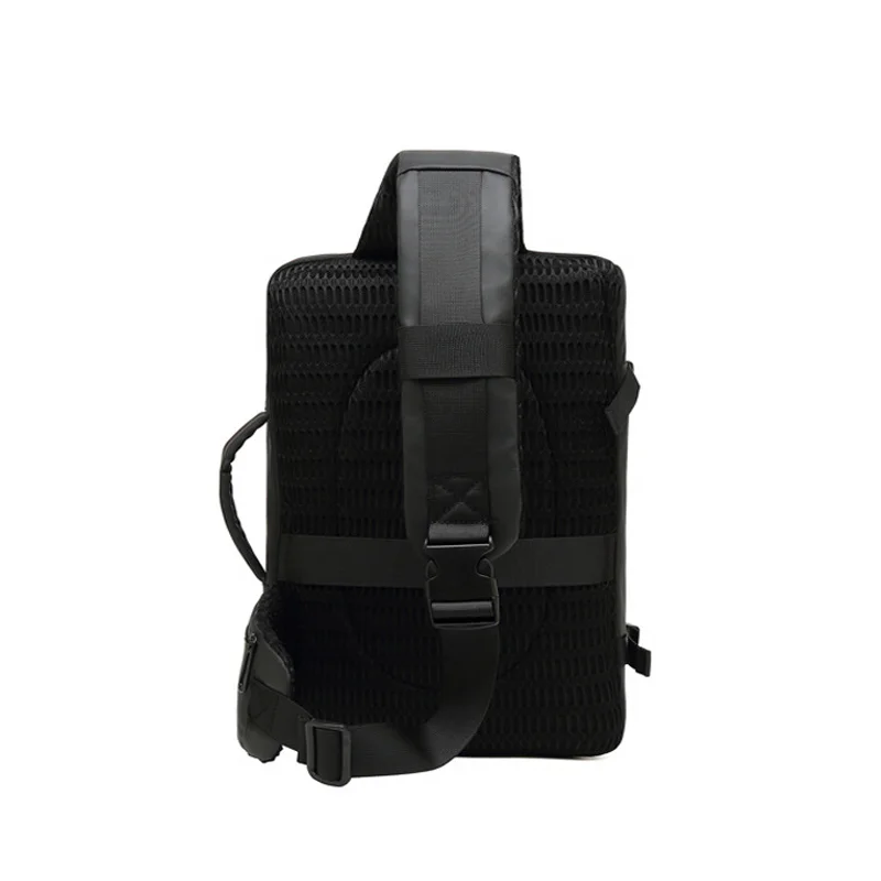 Tela led dinâmica sling saco impermeável app controle publicidade crossbody saco masculino oxford pacote de peito sacos com usb