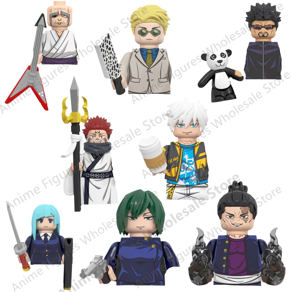 Anime Jujutsu Kaisen Satoru Gojo Building blocks bricks mini action figures assemble toys dolls kids gifts WM6149 WM6139