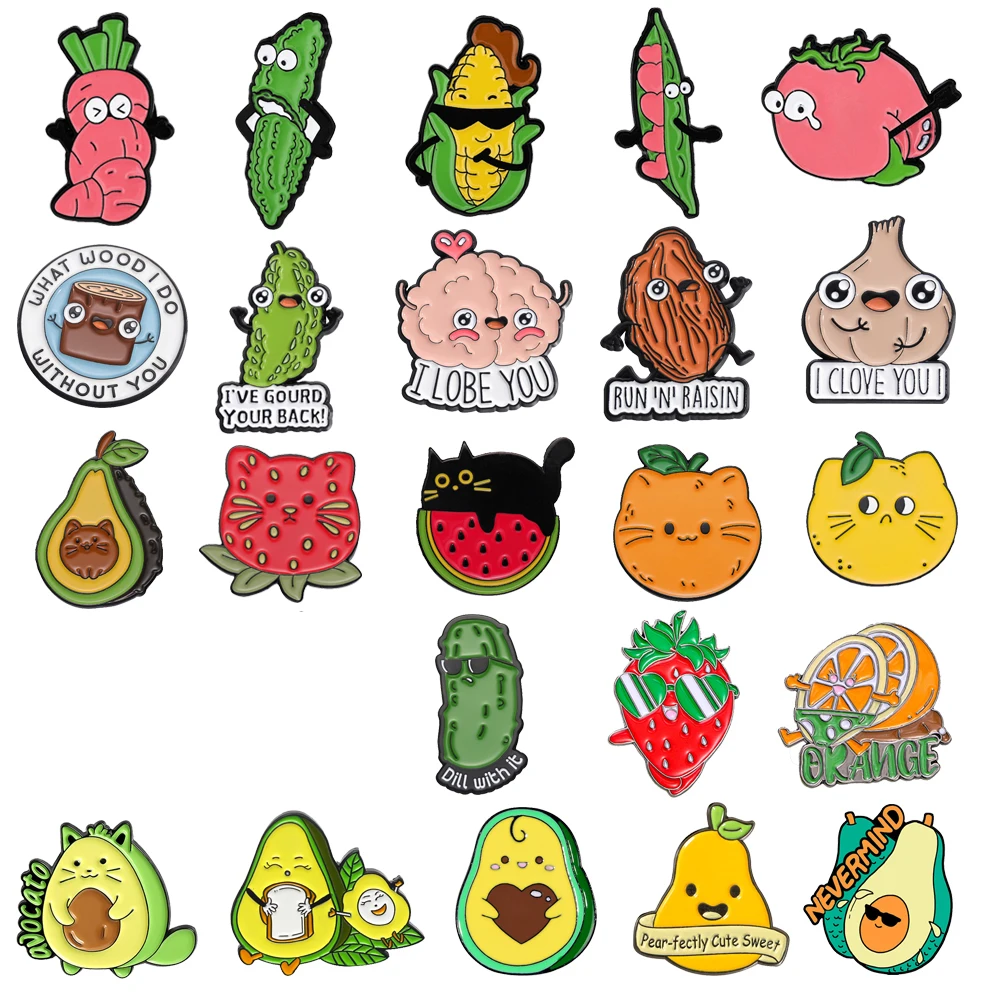 Cute Fruit Metal Br… - image