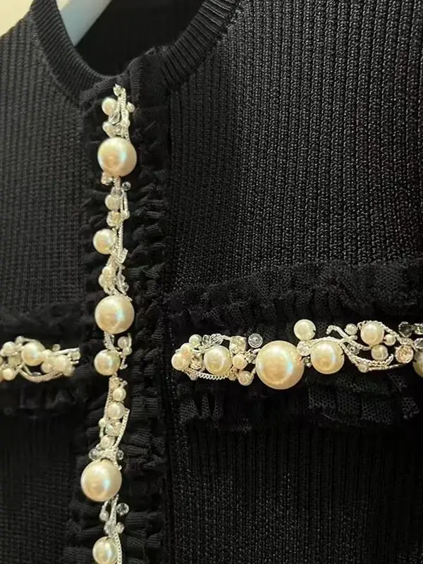 Ele Diamond Embedded Gestrickte Basis IRT Taille Strickjacke Neue Herbst Faion Lady Sle Altersreduzierung Koreanische Version Slim Fit