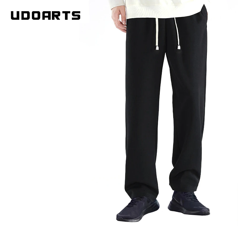 

Udoarts Men's Everyday 100% Cotton Joggers Pants（Advanced Thickened Version）