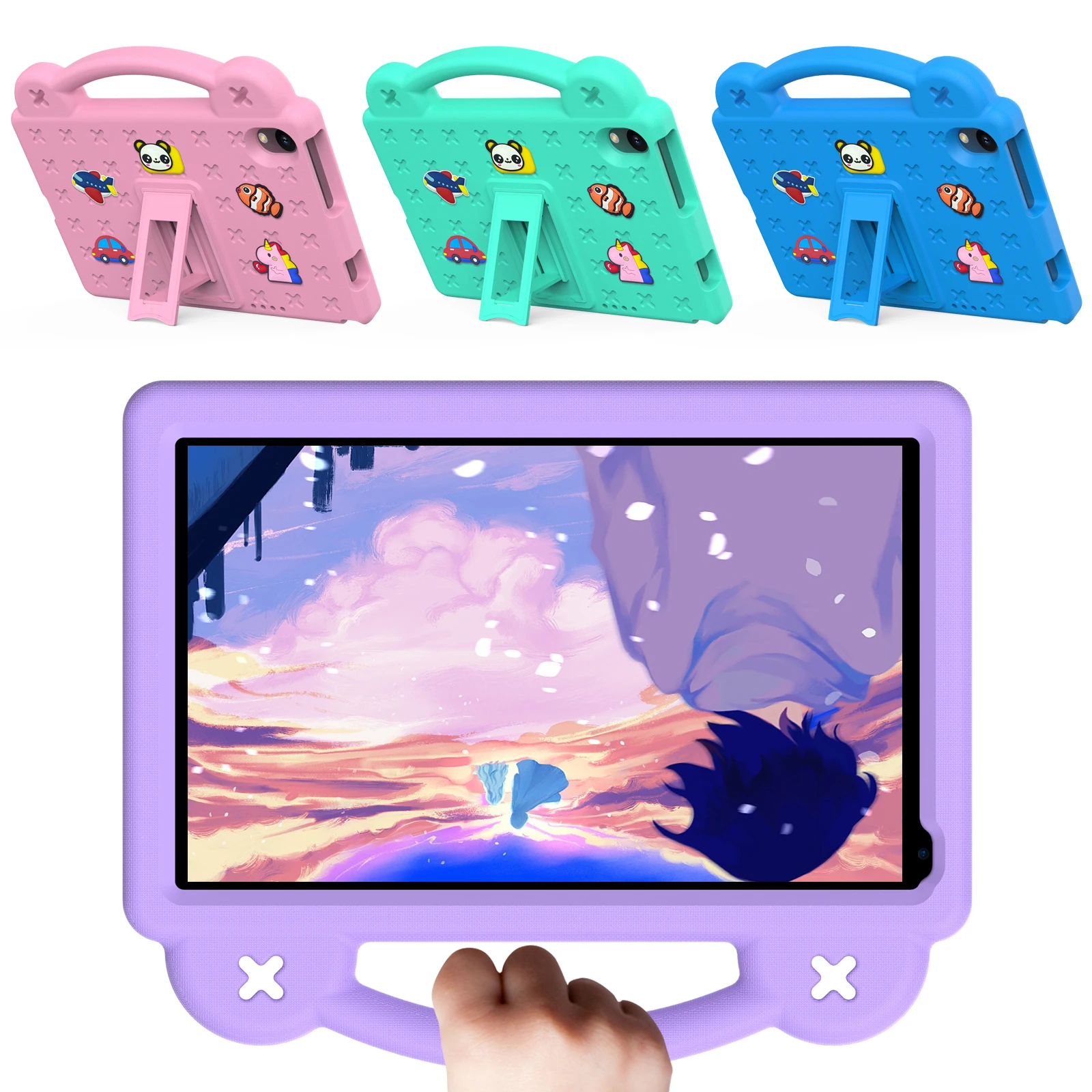 

Чехол для планшета Urao C107 Jeazans OC101 C107 2024, чехлы, детский чехол-подставка из ЭВА