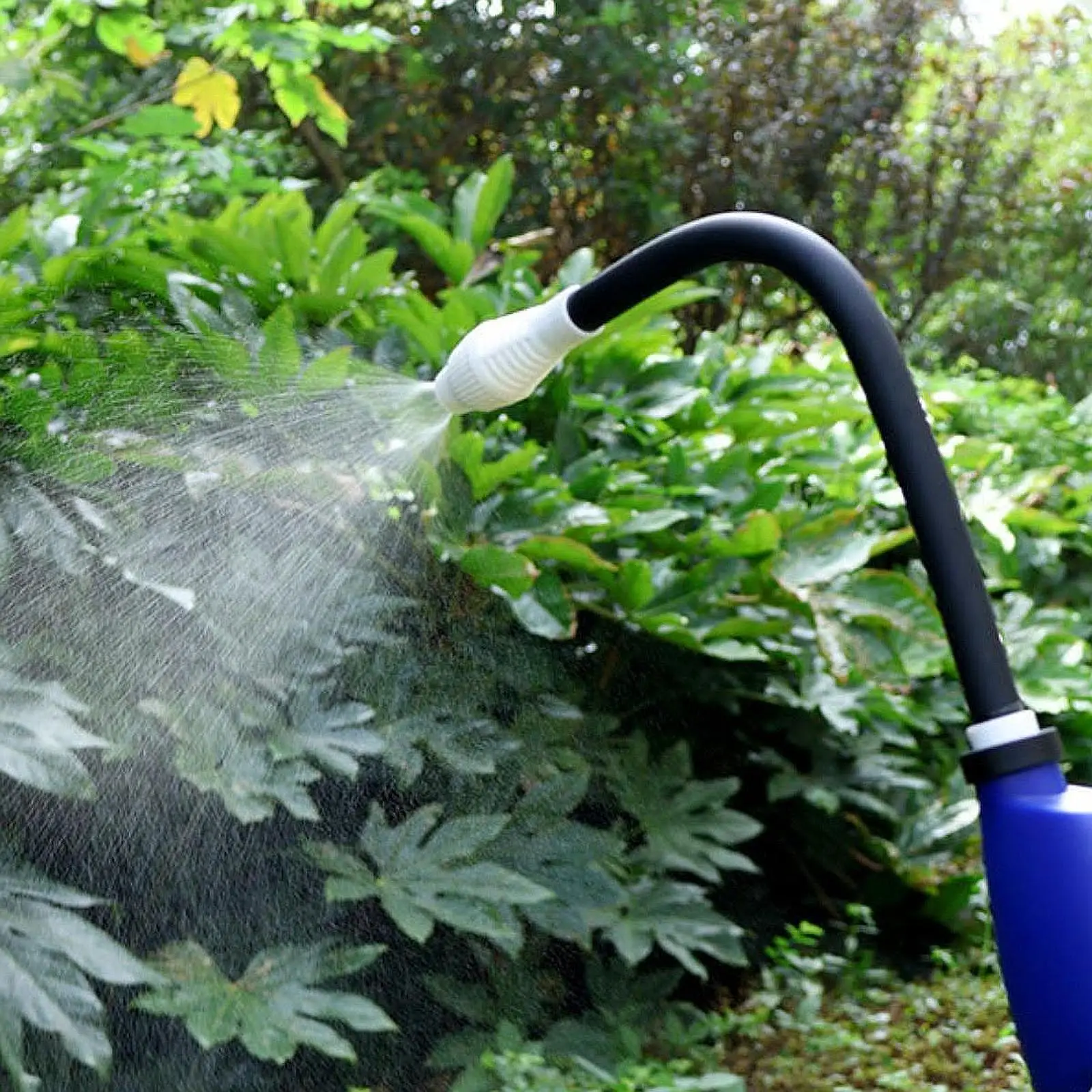 

Электрический садовый опрыскиватель для полива автомобиля, садоводства со шлангом, многофункциональный садовый шланг для посадки на заднем дворе, синий