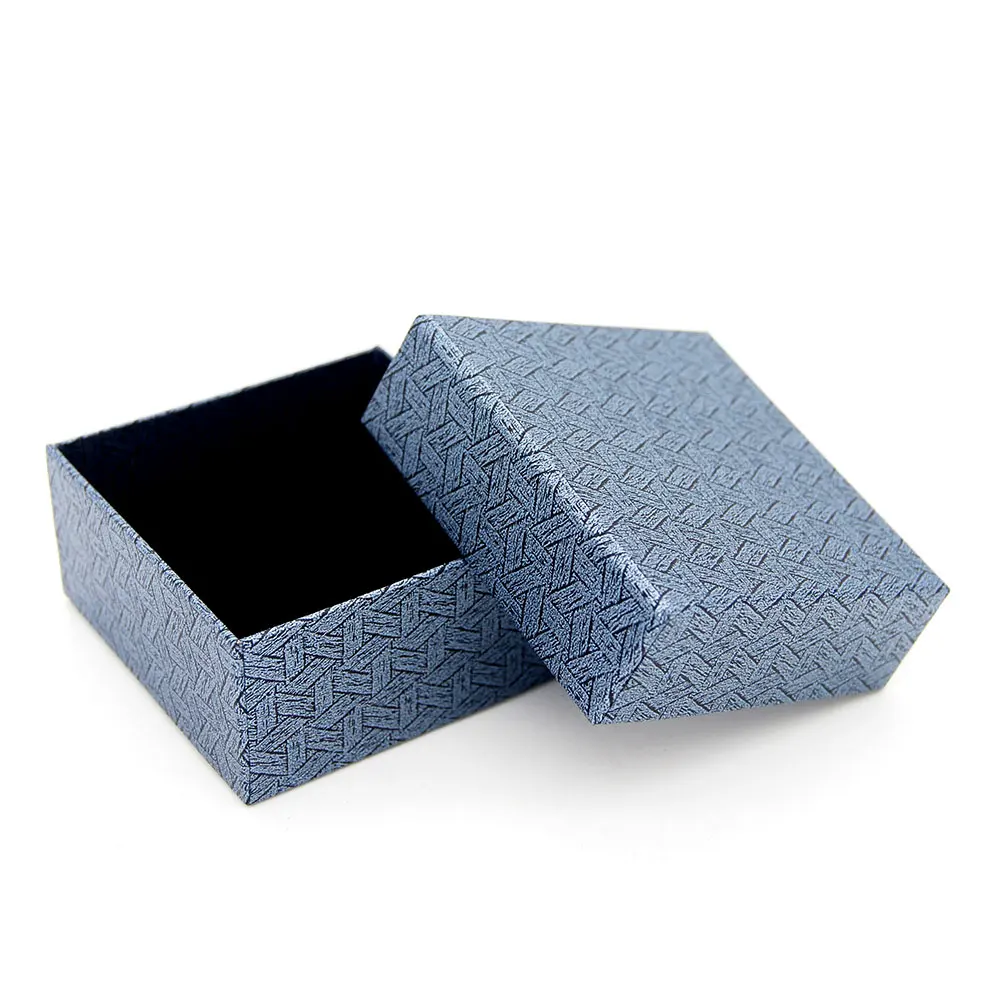 12pcs/Lot Woven Pattern Jewelry Cardboard Box Pendant Earrings Ring Necklaces Wedding Display Storage Caskets Luxury Packaging