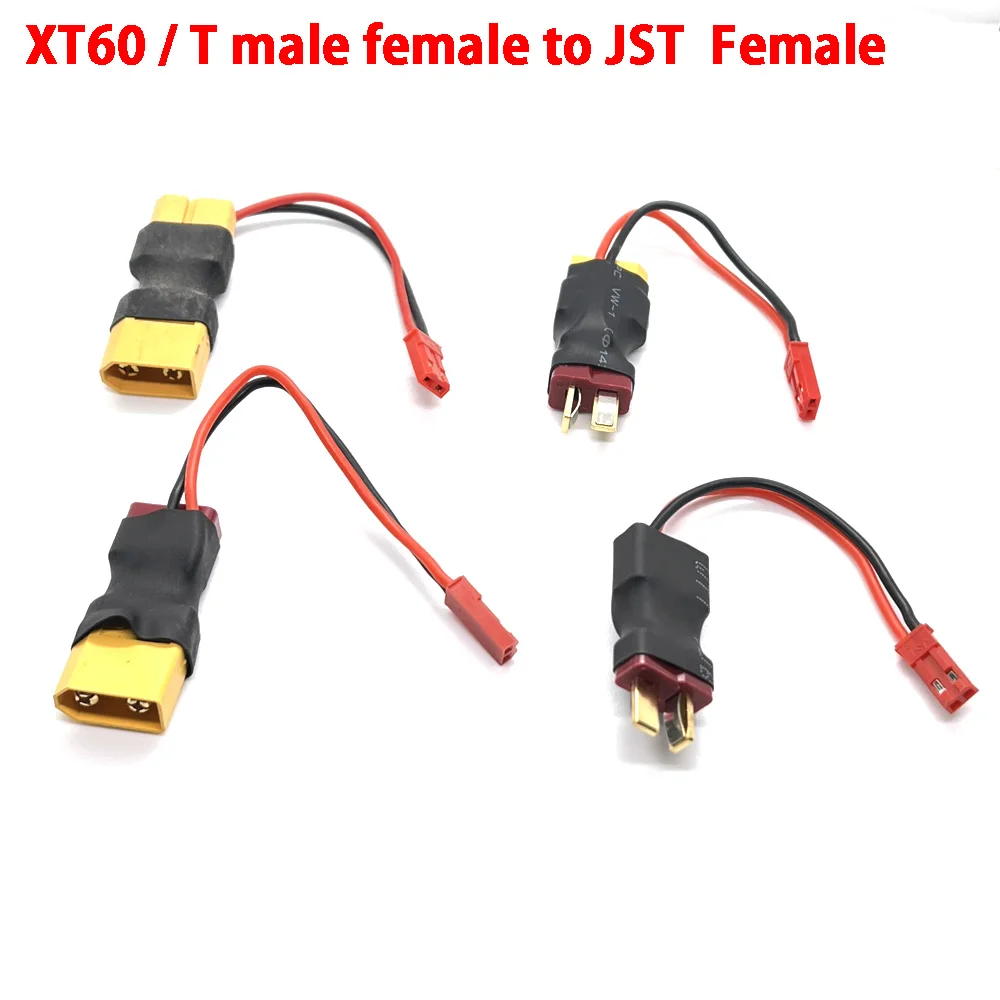 

1pcs XT60 Male / Female T male female to JST Female in-line Power Adapter Lipo Connector for RC Battery Lipo