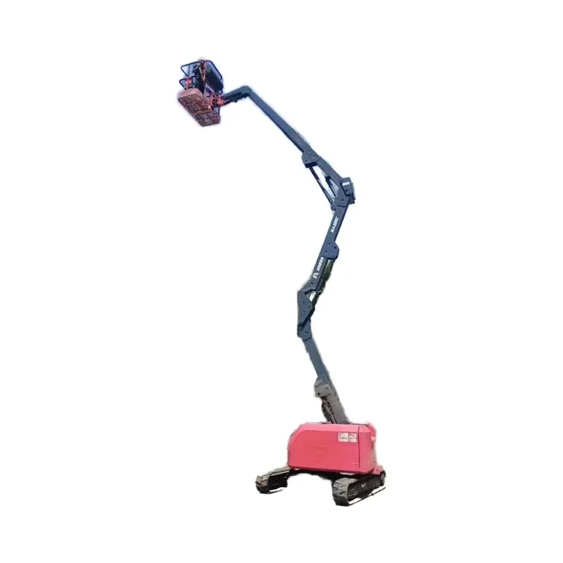 Aerial work boom lift, cherry picker, crawler type articulated boom lift