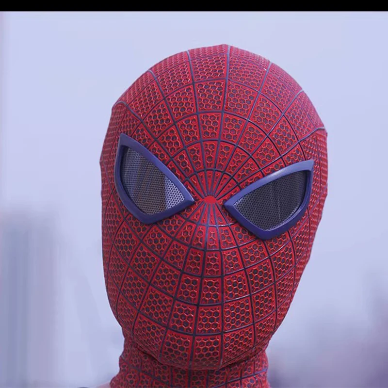 Amazing Spiderman 1.0 Tobey Maguire Version Handcrafted Mask Peter Parker Cosplay Mask Halloween Party Costume Prop Collectible view 4