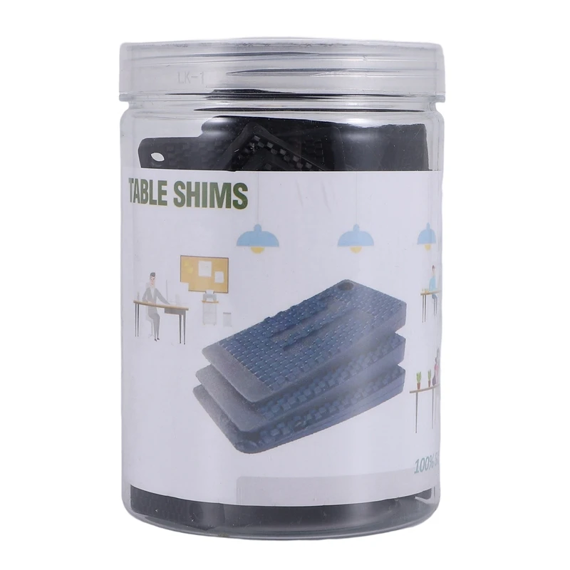 New Plastic Shims For Leveling - 36 Piece Jar, Strong And Durable Table Wedges, DIY Levelers For Furniture, Table, Chair