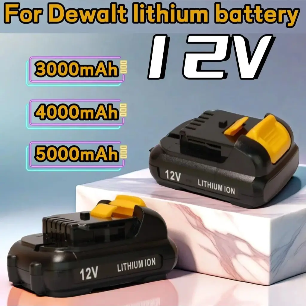 

12V 3.0Ah battery,For DEWALT ，wireless charging lithium-ion battery, DCB120, DCB124, DW089LG, DCD701F2 power tool