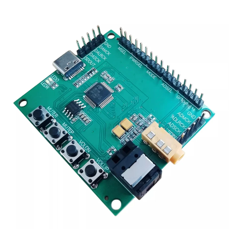 

Демонстрационная плата для разработки звуковой карты CM108B, USB Type-C на I2S, оптоволоконный цифровой аудиомодуль SPDIF