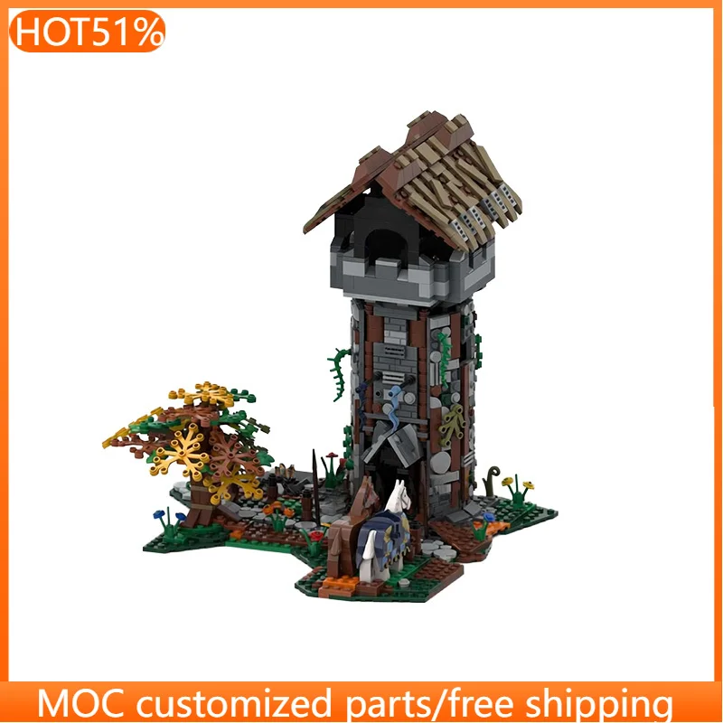 1232 Elementy Miejska Wieża Obserwacyjna MOC Konfigurowalny Modułowy Projekt Budowy Popularny Prosty Model Technologiczny DIY Zabawka Prezent dla Chłopców na Festiwal