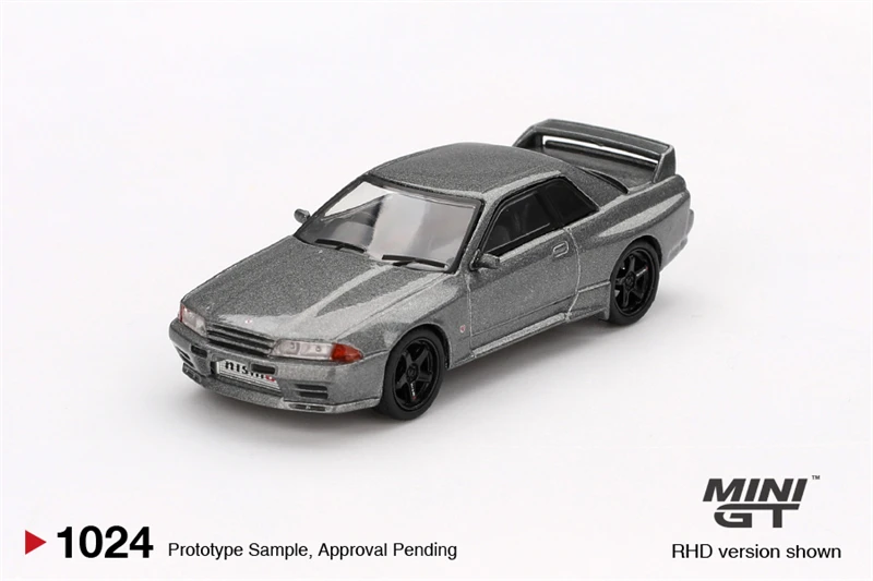 

(Предзаказ) MINI GT 1:64 Skyline GTR (версия BBNR32 CRS) Темно-серая литая под давлением модель коллекционной машины