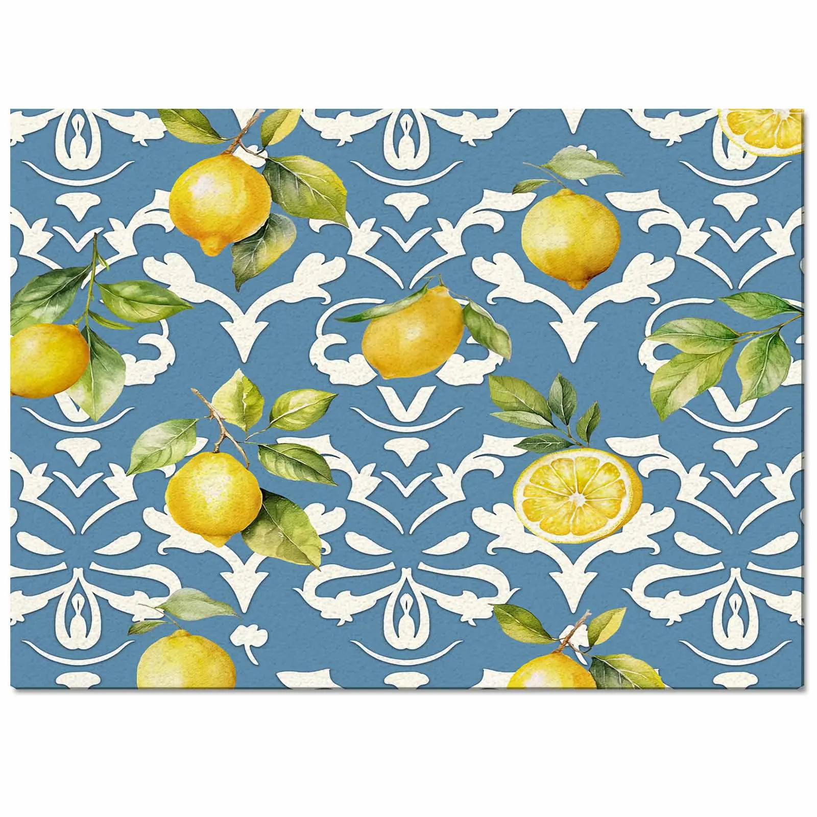 Lemon Leaf Patterns Carpet For Home Living Room Bedroom Bedside Decor Large Area Rug Teen Room Decor Carpet