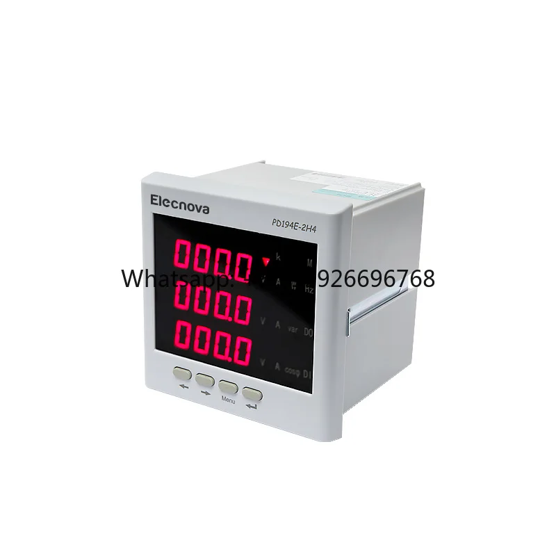 PD194E-2H4 120*120mm RS485 Three 3phase AC Volt Ampere Watt Panel Meter
