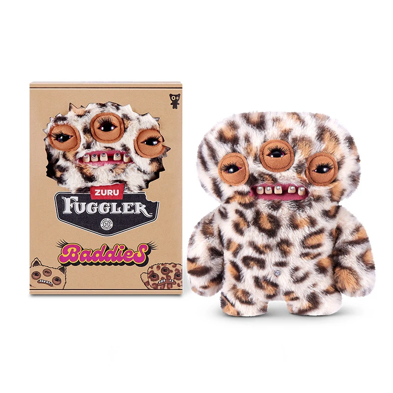 Muñeco de Peluche de la Serie Fuggler Baddies, Monstruo Feo Kawaii con Dientes, Accesorios Dentales, Nuevo y Divertido, Regalo de Cumpleaños para Niños