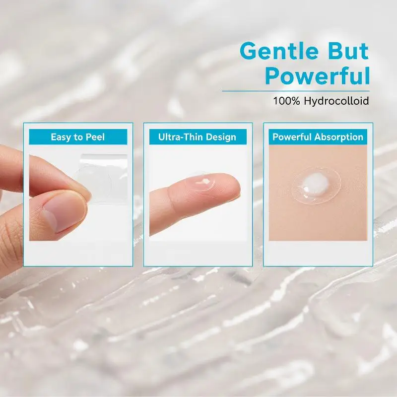 72 Patches Ultra-Thin Hydrogel  Patches Cover  Invisible Pimple Sticker Makeup Tools For Face & Skin view 5