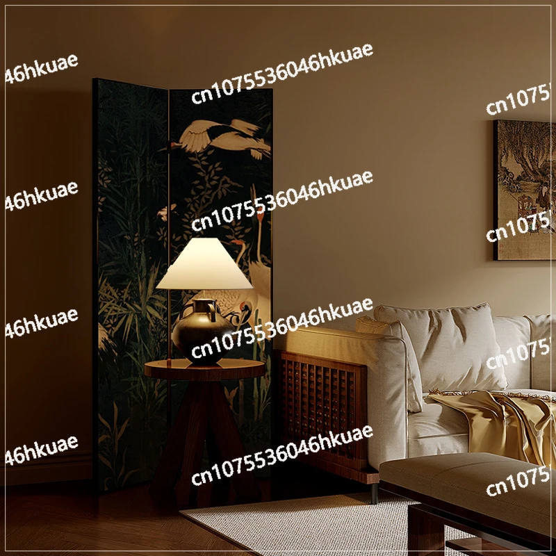 New Chinese Living Room Partition Baffle - Foldable Mobile Screen, Home Interior Decoration Divider