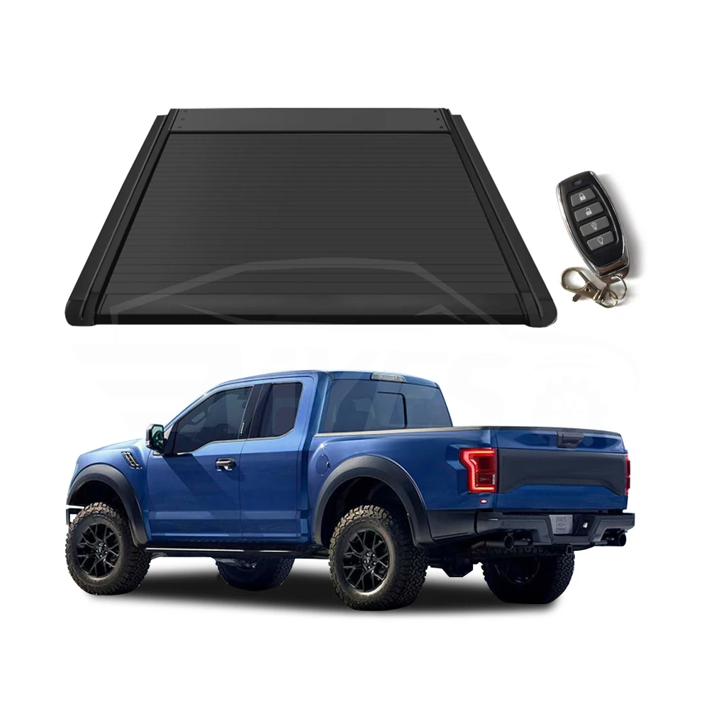 

Modification Aluminum Alloy Waterproof Electric Hard Type Pickup Truck Tonneau Cover Retractable for 2009-2022 Ford F-150