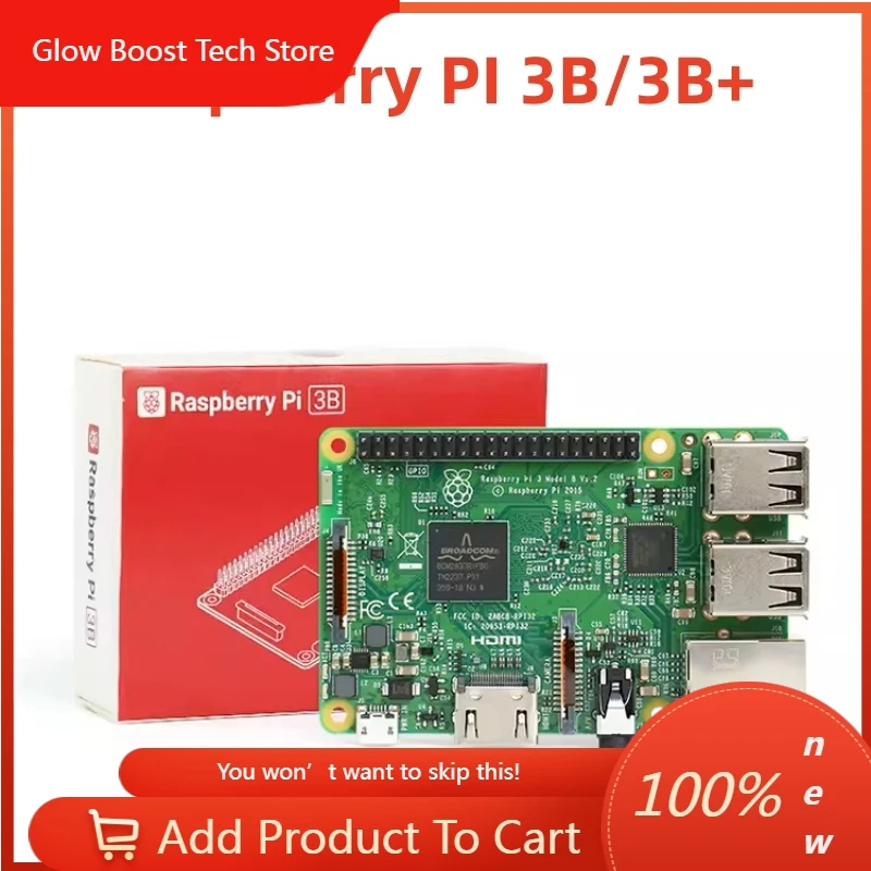 Raspberry Pi 3 Model B+ Raspberry Pi Raspberry Pi3 B Plus Pi 3B z WiFi i Bluetooth oraz obsługą Power-over-Ethernet nowy