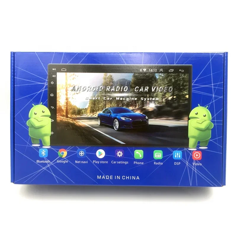 Jogador de vídeo do carro com 360 Função Panorâmica, Rádio Android, 4 Câmera de entrada HD, 2 + 32G, 8-Núcleo, 2,0 GHz, Efeitos sonoros Phonelink, Jogador estéreo