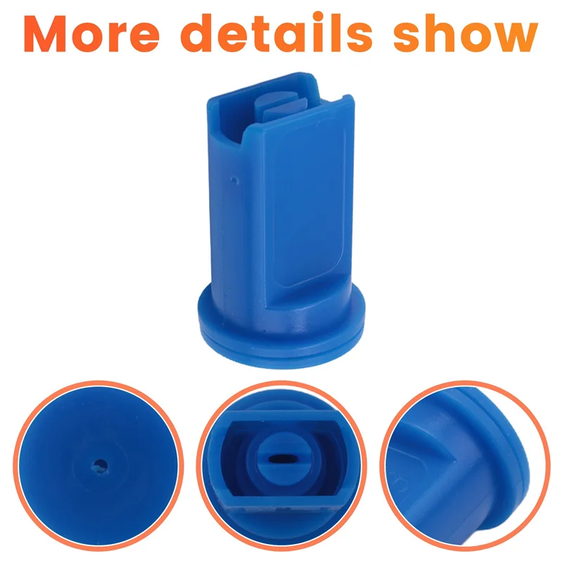 

HLZS-80PCS RC Agricultural Plant Protection UAV High Pressure Windproof Anti-Drift Flat Fan Spray Nozzles Blue