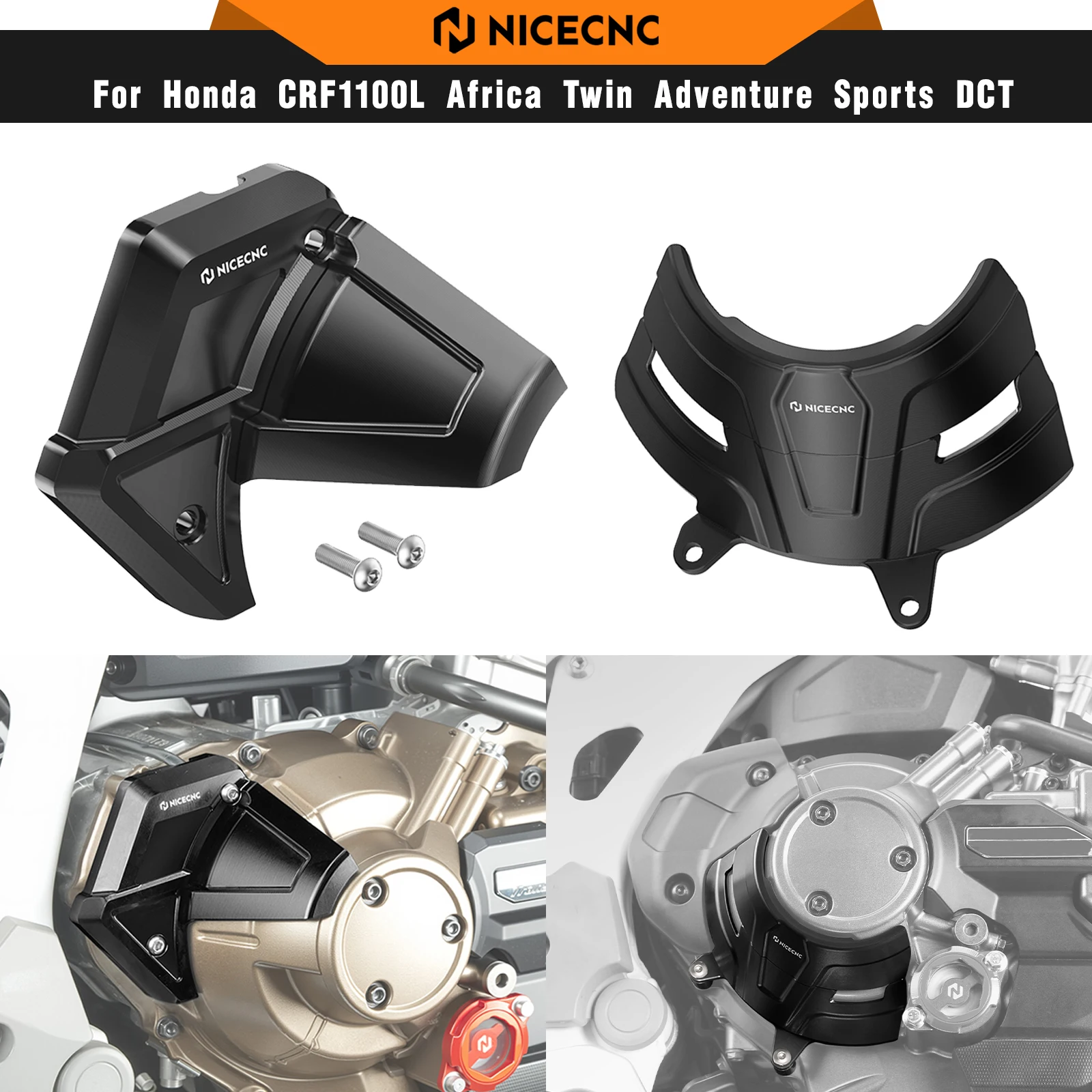 For Honda CRF1100L Africa Twin Adventure Sports DCT 2020-2026 Clutch Cover Guard Sensor Cover Protector Africa Twin CRF1100L DCT