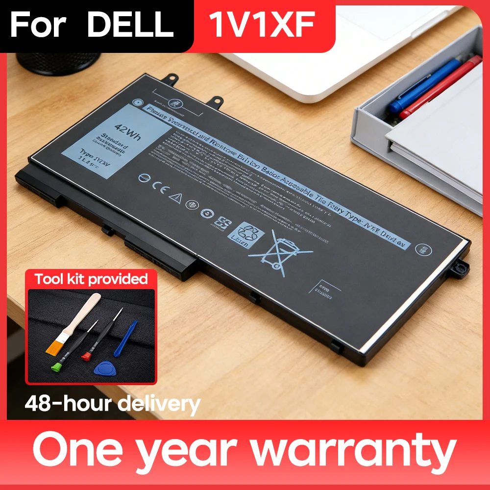 

BNN NEW 1V1XF C5GV2 Battery 3540 3550 for Dell Precision 7590 7591 7791 2 IN 1 Latitude 5500 5400 battery 3680mah