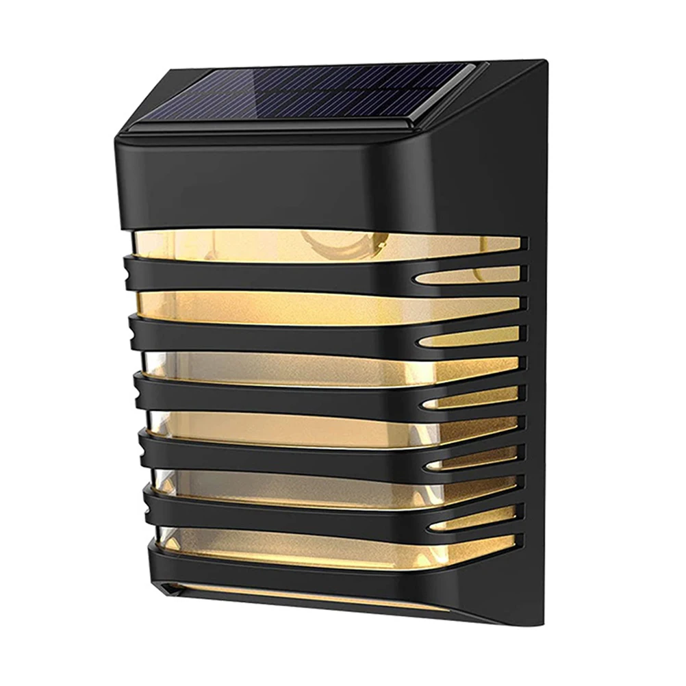 

Solar Garden Light Plastic Outdoor Yard Lamp Waterproof Night Lighting Solar Material Durability Fence Wall Lamp