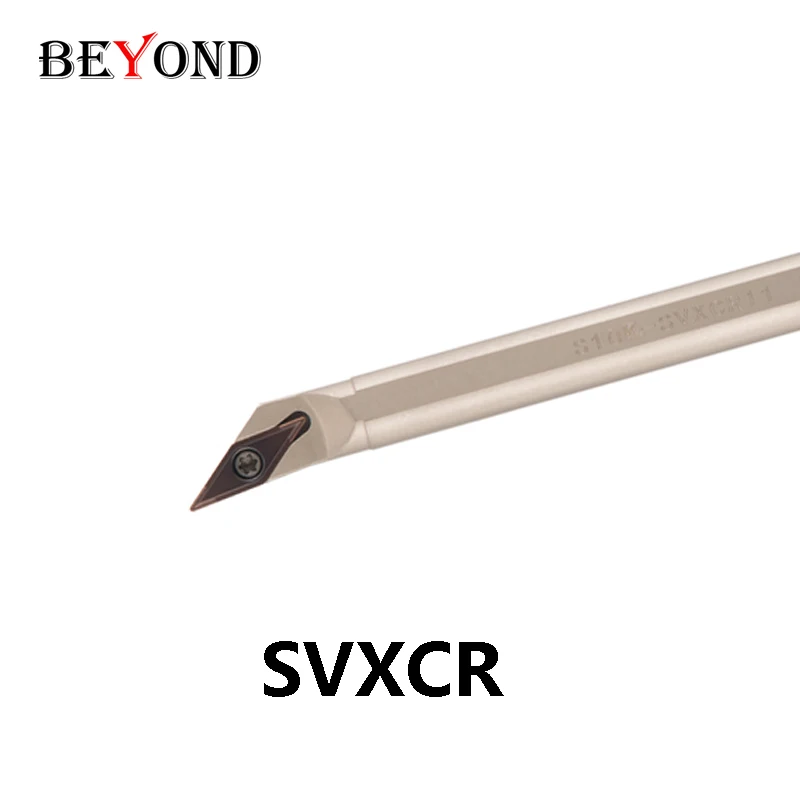 BEYOND S10K-SVXCR11 S12M S16Q S20R S25S-SVXCR16 Internal Turning Tool Holder 10mm SVXCR CNC Spring Steel Lathe Cutter Boring Bar