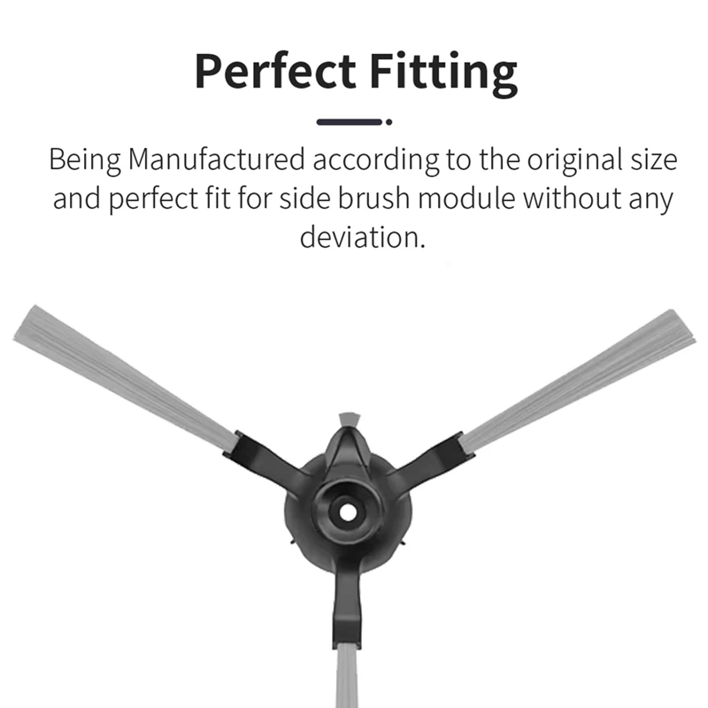 12 Pcs Side Brush For Xiaomi E5 / C108 Robot Vacuum Cleaner Parts Replacement