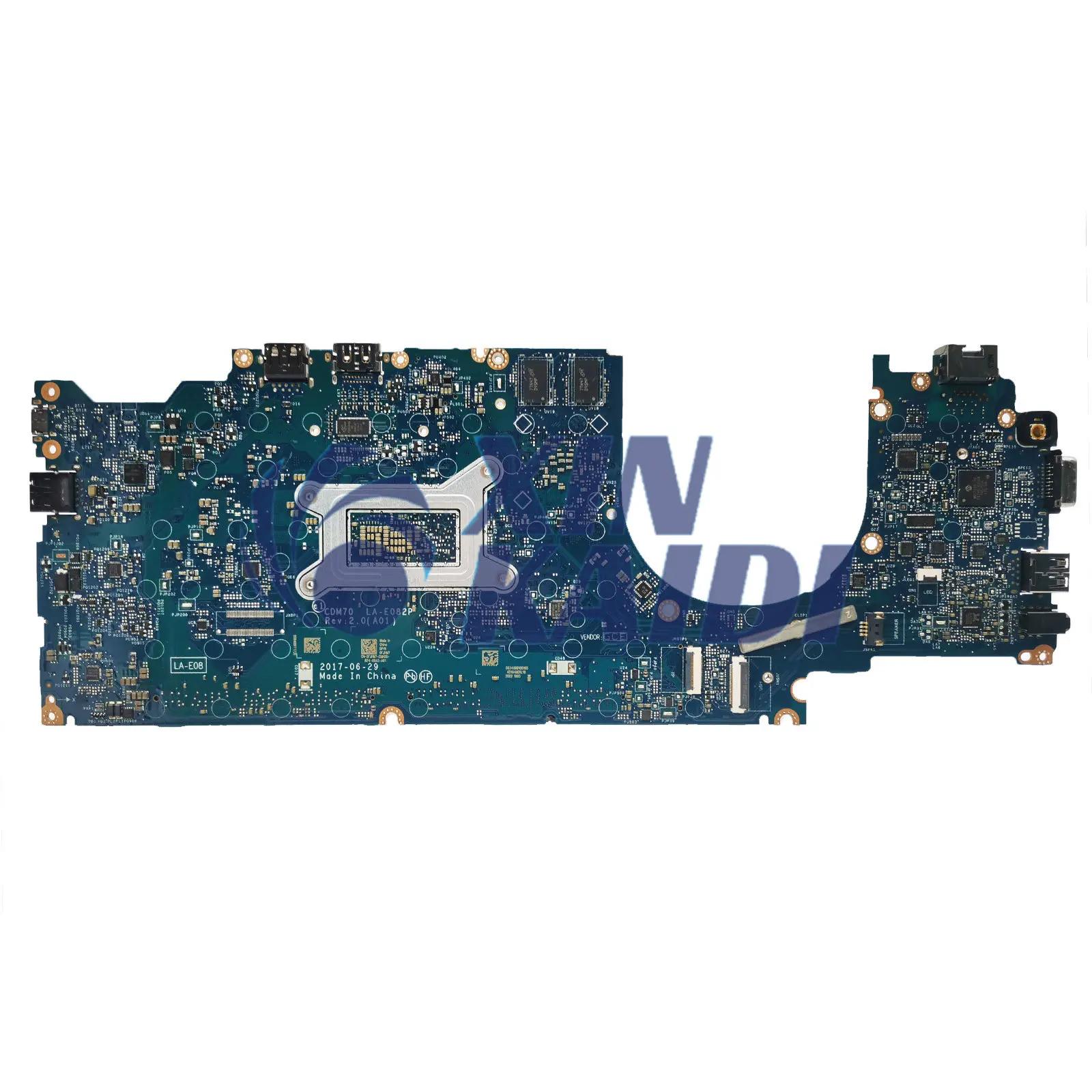 Papan Utama komputer untuk DELL Latitude 5480 E5480 0RY08D 0YYRGW 0VD6TR Motherboard Laptop LA-E082P dengan I5 I7 CPU V2G generasi ke-6 ke-7