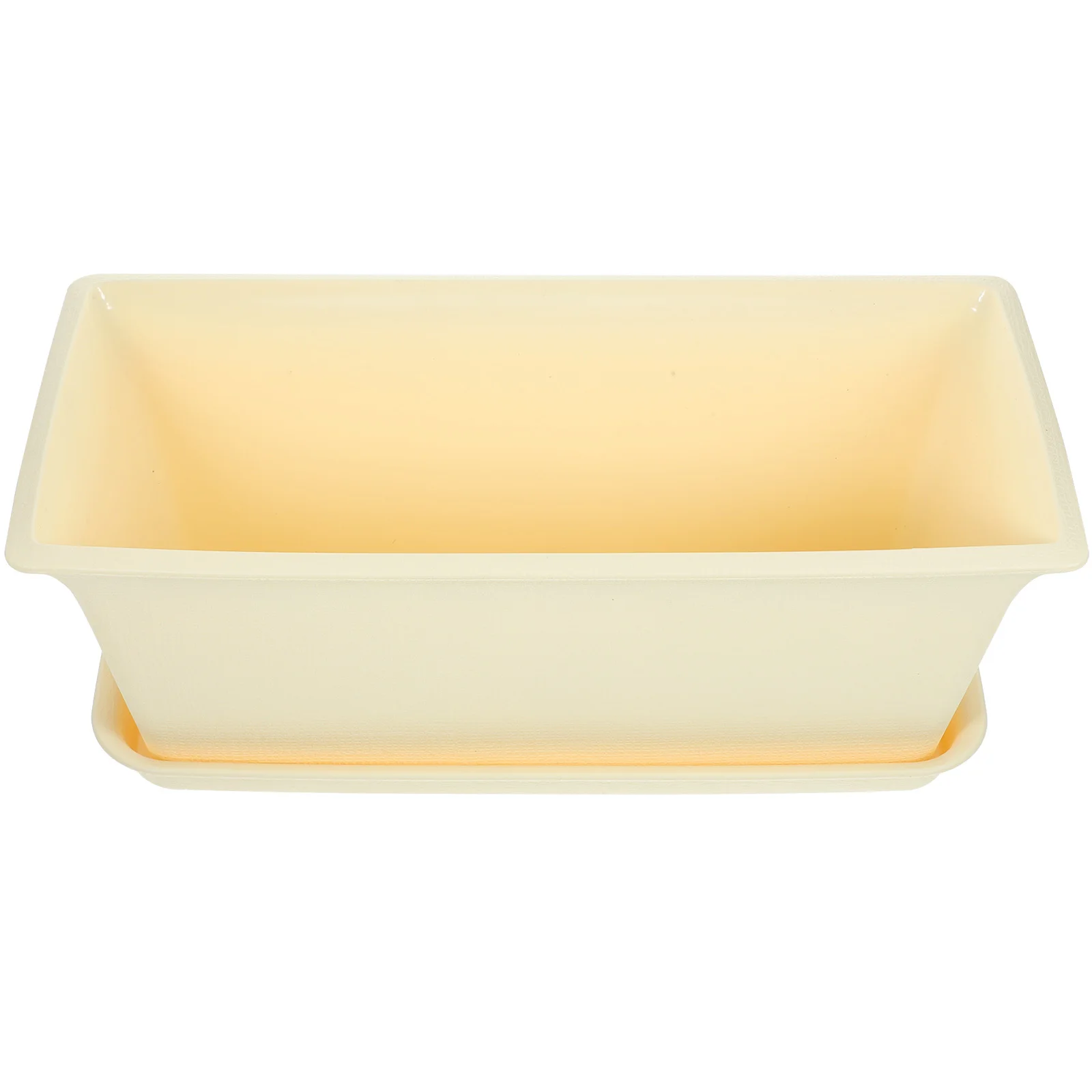 1 مجموعة 1 مجموعة من أصيص الزهور المستطيلة 12 سنتيمتر حاوية زراعة بلاستيكية مع ثقوب الصرف للخضروات العصارية